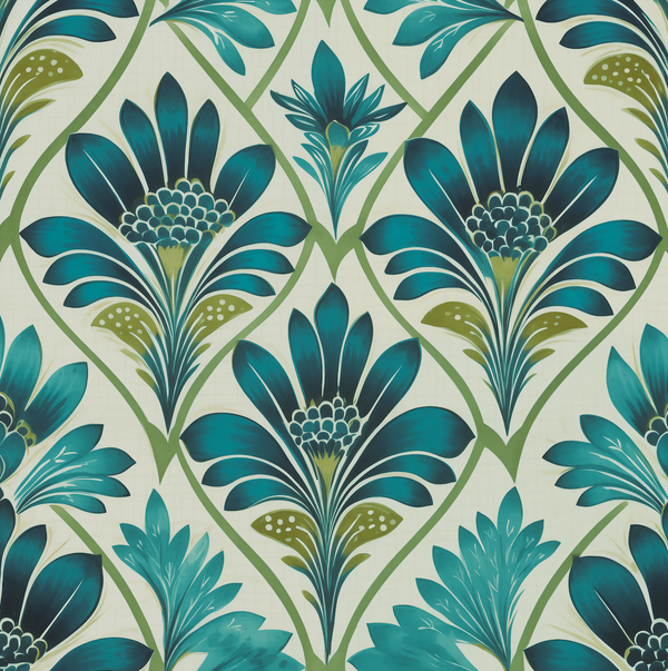 Atlanta Fabrics Far Too Near Peacock Fabric | Atlanta Fabrics