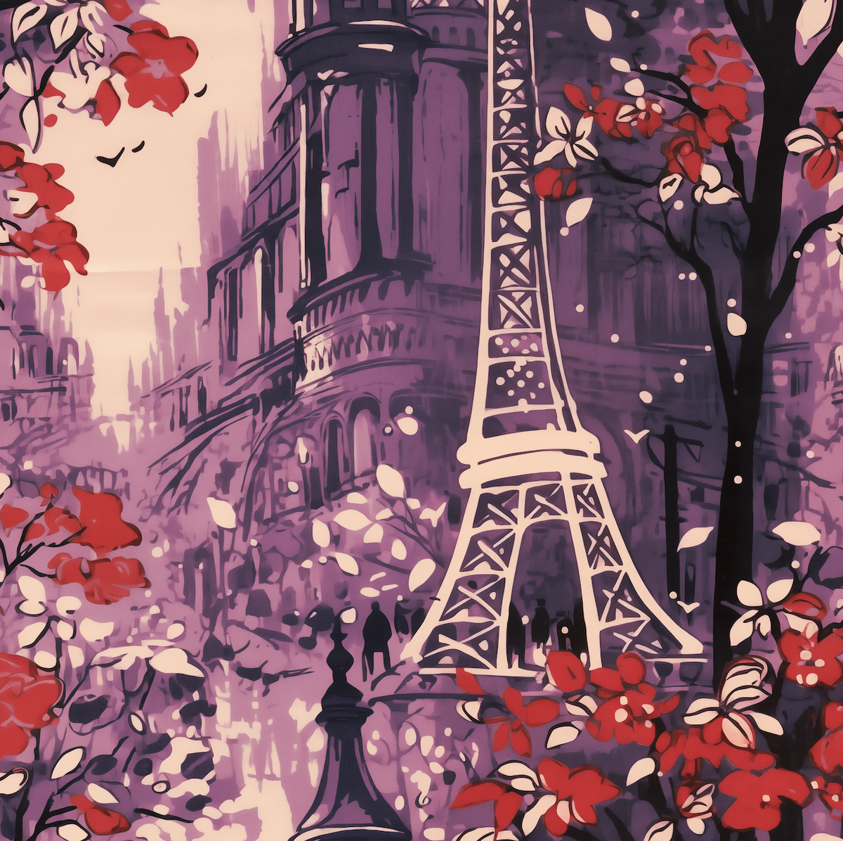 Paris In Love Aubergine