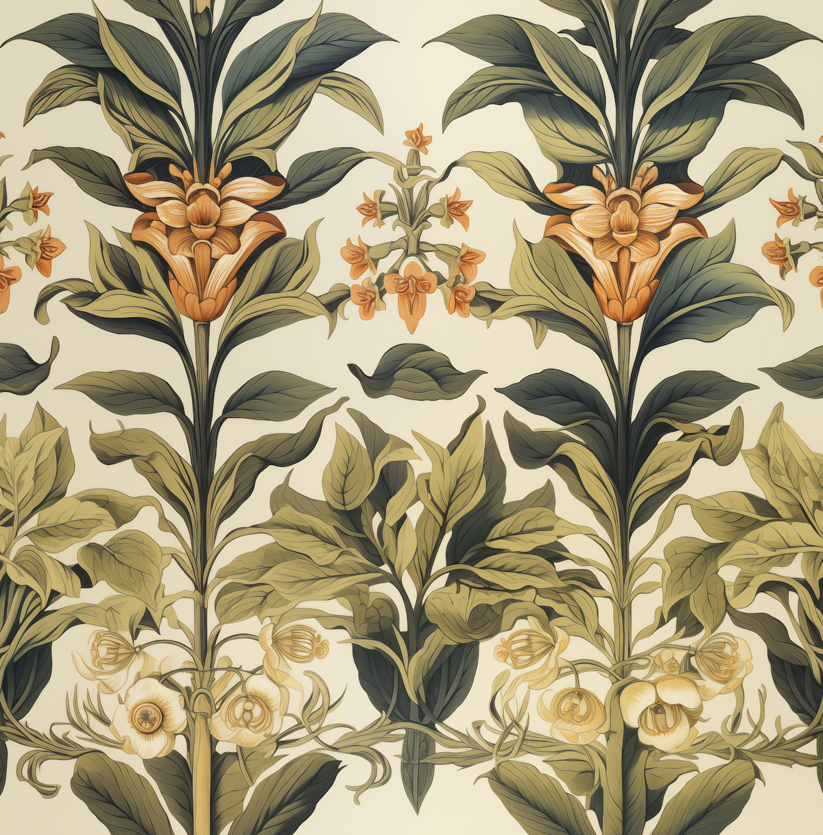 Atlanta Fabrics Kingsthorn Basil Fabric | Atlanta Fabrics