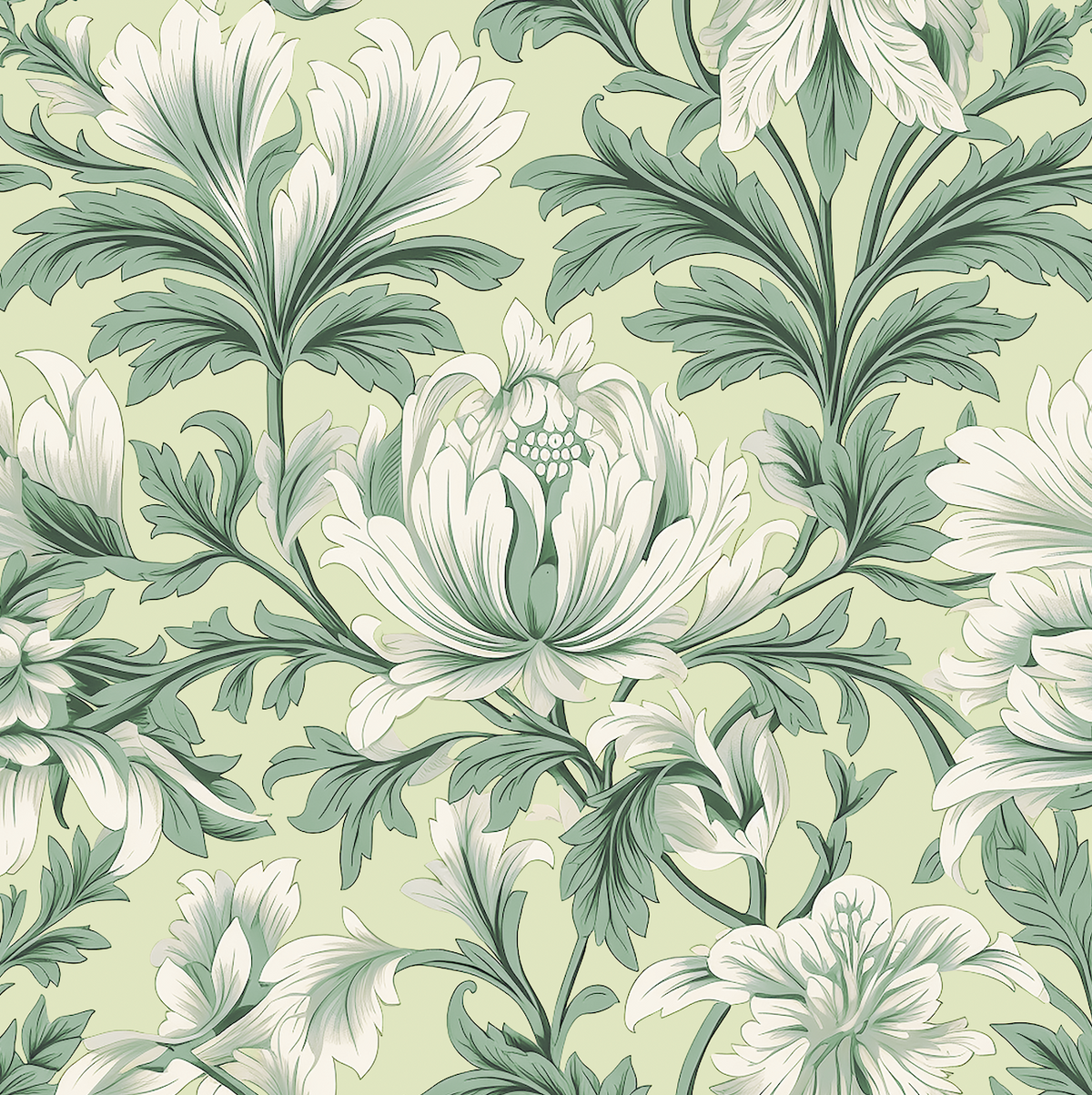 Atlanta Fabrics Davey Hall Mint Fabric | Atlanta Fabrics