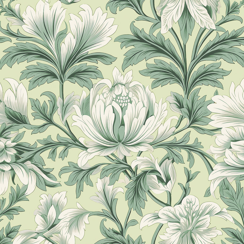 Atlanta Fabrics Davey Hall Mint Fabric | Atlanta Fabrics