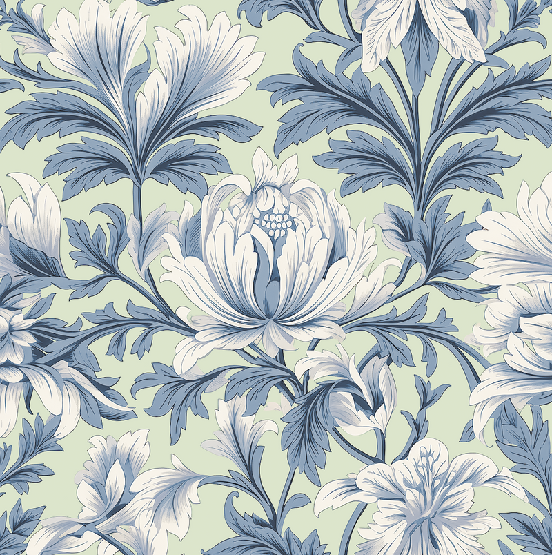 Atlanta Fabrics Davey Hall Periwinkle Fabric | Atlanta Fabrics