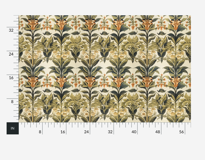 Atlanta Fabrics Kingsthorn Basil Fabric | Atlanta Fabrics