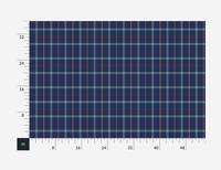 Atlanta Fabrics Shannon Plaid Navy Fabric | Atlanta Fabrics