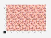 Atlanta Fabrics Crab Cakes Coral Fabric | Atlanta Fabrics