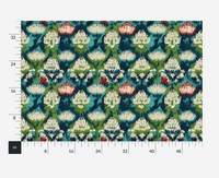 Atlanta Fabrics Be Mine Aqua Fabric | Atlanta Fabrics