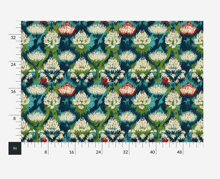 Atlanta Fabrics Be Mine Aqua Fabric | Atlanta Fabrics