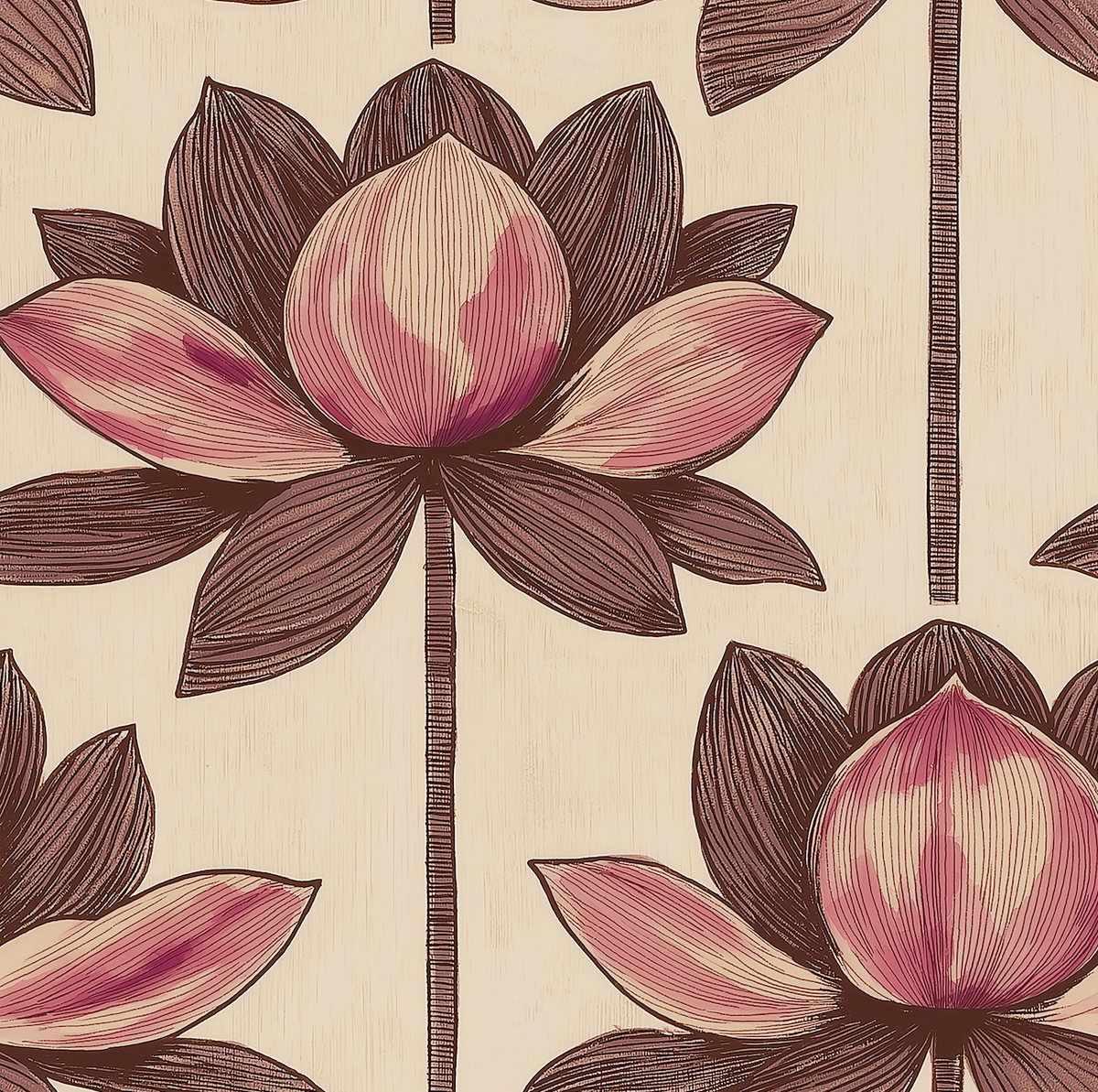 Atlanta Fabrics Paradisa Lotus Mahogany Fabric | Atlanta Fabrics