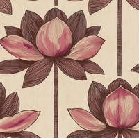 Atlanta Fabrics Paradisa Lotus Mahogany Fabric | Atlanta Fabrics