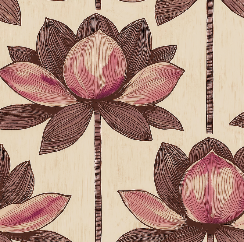 Atlanta Fabrics Paradisa Lotus Mahogany Fabric | Atlanta Fabrics
