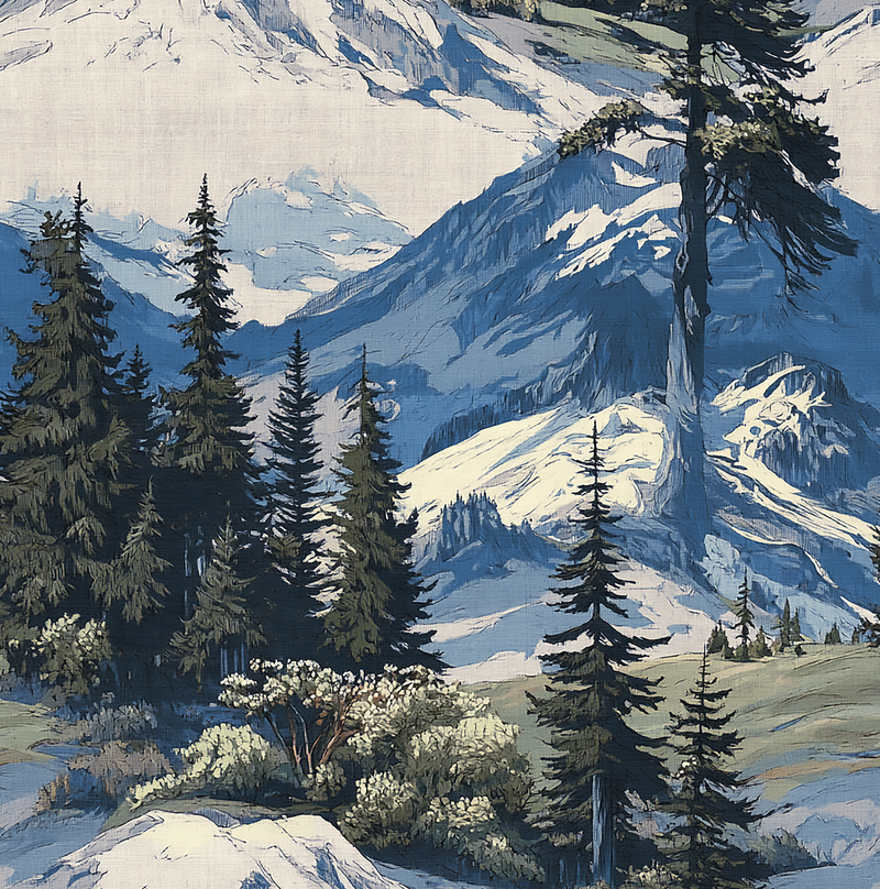 Atlanta Fabrics Ranier Smokey Blue Fabric | Atlanta Fabrics