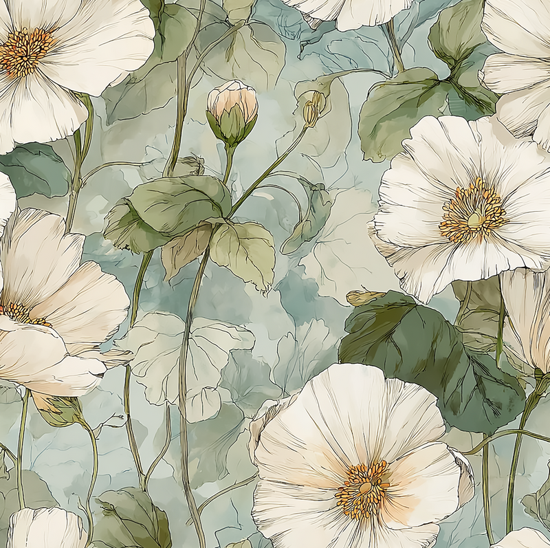 William West Designs Bramblehedge Cottage Bayleaf Fabric | Atlanta Fabrics