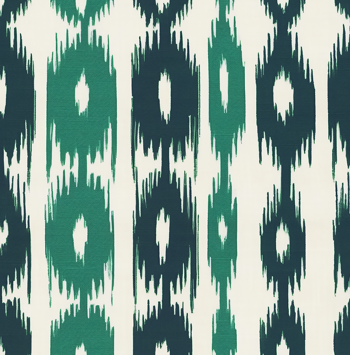 William West Designs Banyan Stripe Ikat Green Fabric | Atlanta Fabrics