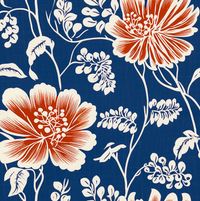Bridal Meadow Blue Orange