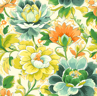 Atlanta Fabrics Gypsy Garden Yellow Fabric | Atlanta Fabrics