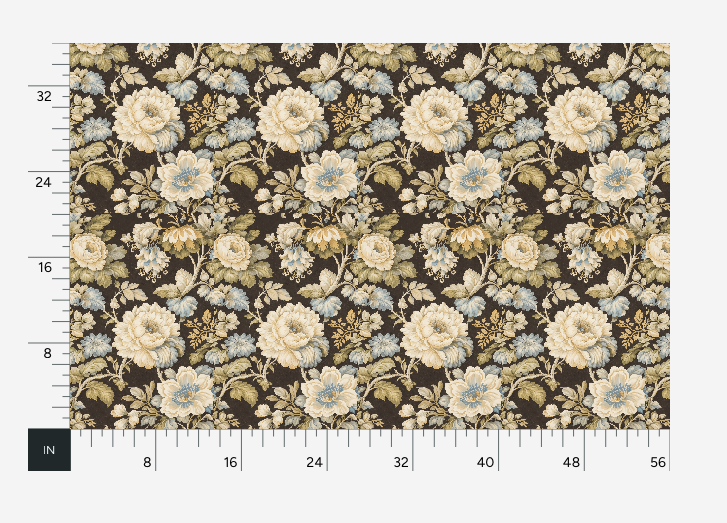 Atlanta Fabrics Ashley River Floral Natural Fabric | Atlanta Fabrics