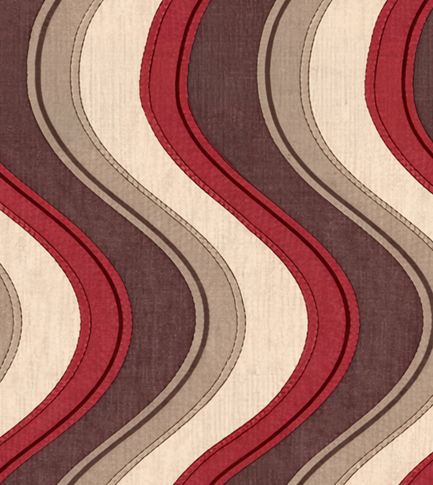 Atlanta Fabrics So Long Dearie Crimson and Taupe Fabric | Atlanta Fabrics