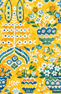 William West Designs Sunbeam Lemon Fabric | Atlanta Fabrics