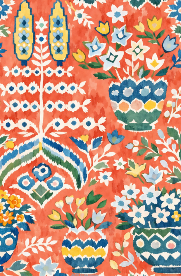 William West Designs Sunbeam Watermellon Fabric | Atlanta Fabrics