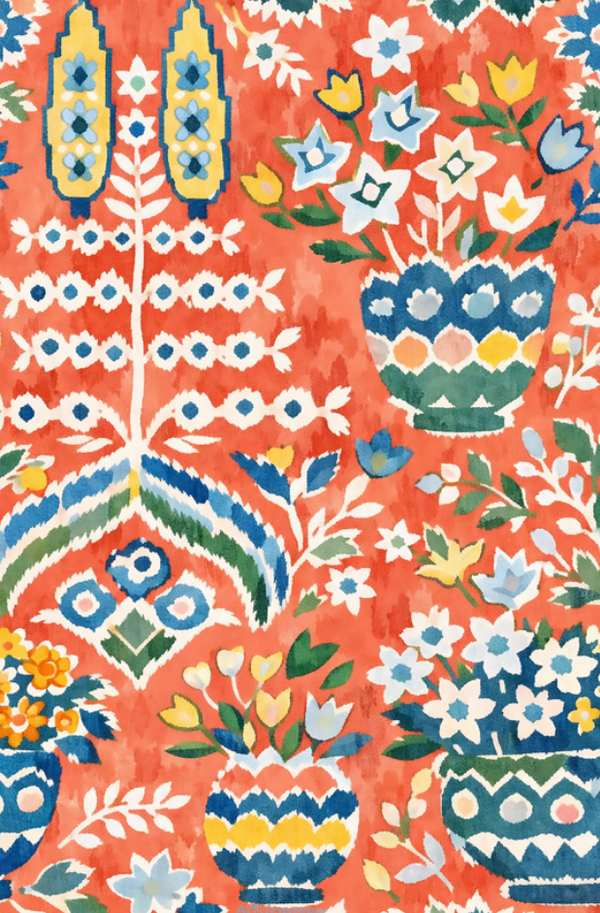 William West Designs Sunbeam Watermellon Fabric | Atlanta Fabrics