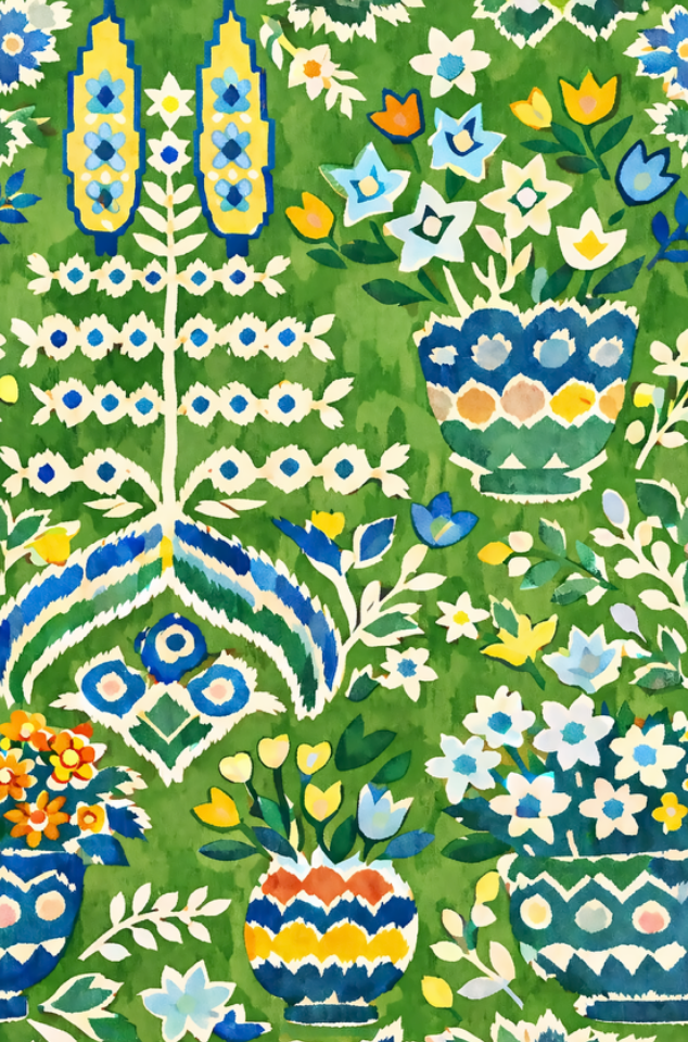 William West Designs Sunbeam Granny Apple Fabric | Atlanta Fabrics
