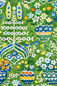 William West Designs Sunbeam Granny Apple Fabric | Atlanta Fabrics