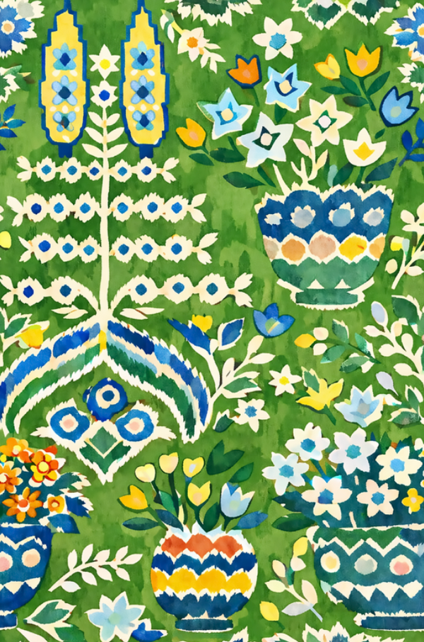 William West Designs Sunbeam Granny Apple Fabric | Atlanta Fabrics