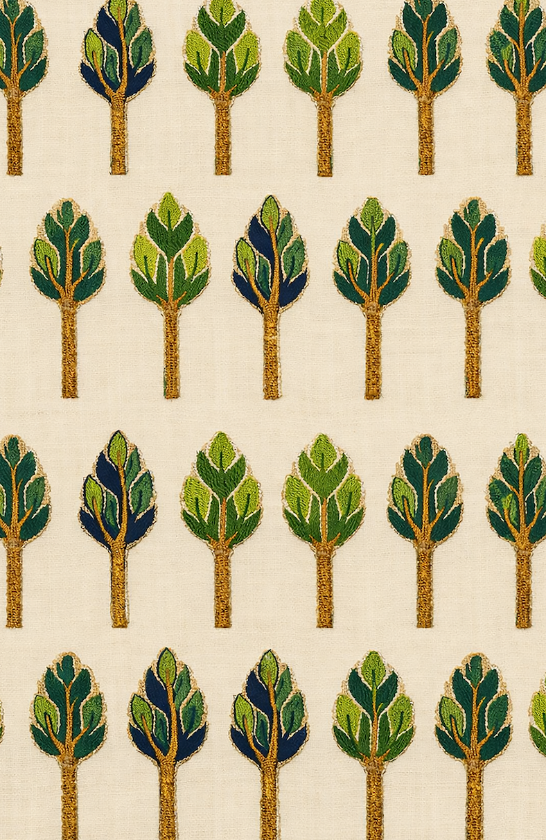 Atlanta Fabrics Darby Heights Green Fabric | Atlanta Fabrics