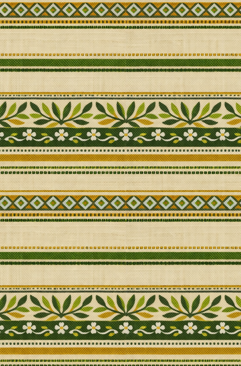 Atlanta Fabrics Redwood Stripe Green Fabric | Atlanta Fabrics