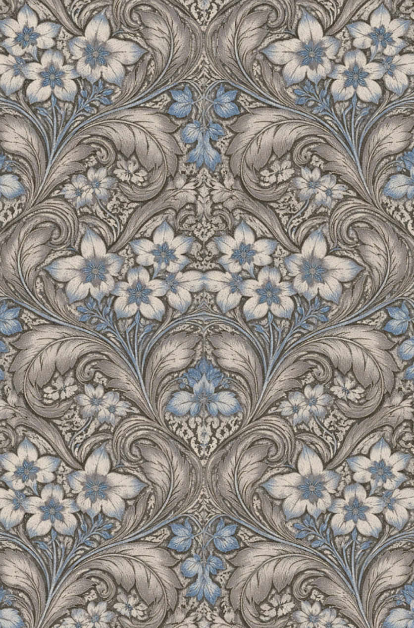 Atlanta Fabrics Adrian Hill Blue Fabric | Atlanta Fabrics