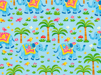 Atlanta Fabrics Simba Blue Fabric | Atlanta Fabrics