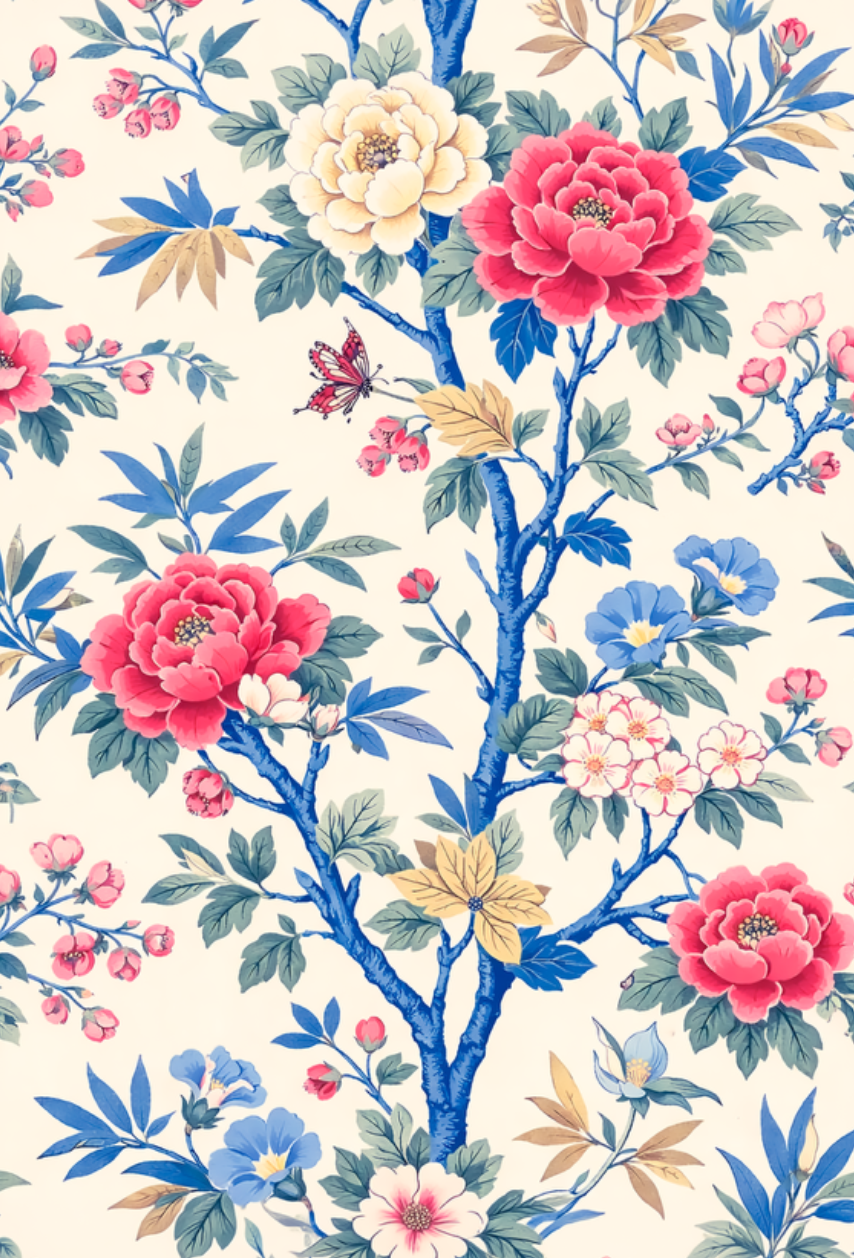 Atlanta Fabrics Chiyoda Blue Fabric | Atlanta Fabrics