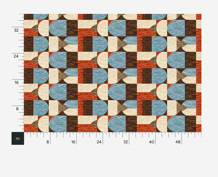 Atlanta Fabrics Decland Blue Fabric | Atlanta Fabrics