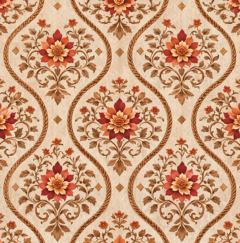 Atlanta Fabrics Byrne Persimmon Fabric | Atlanta Fabrics