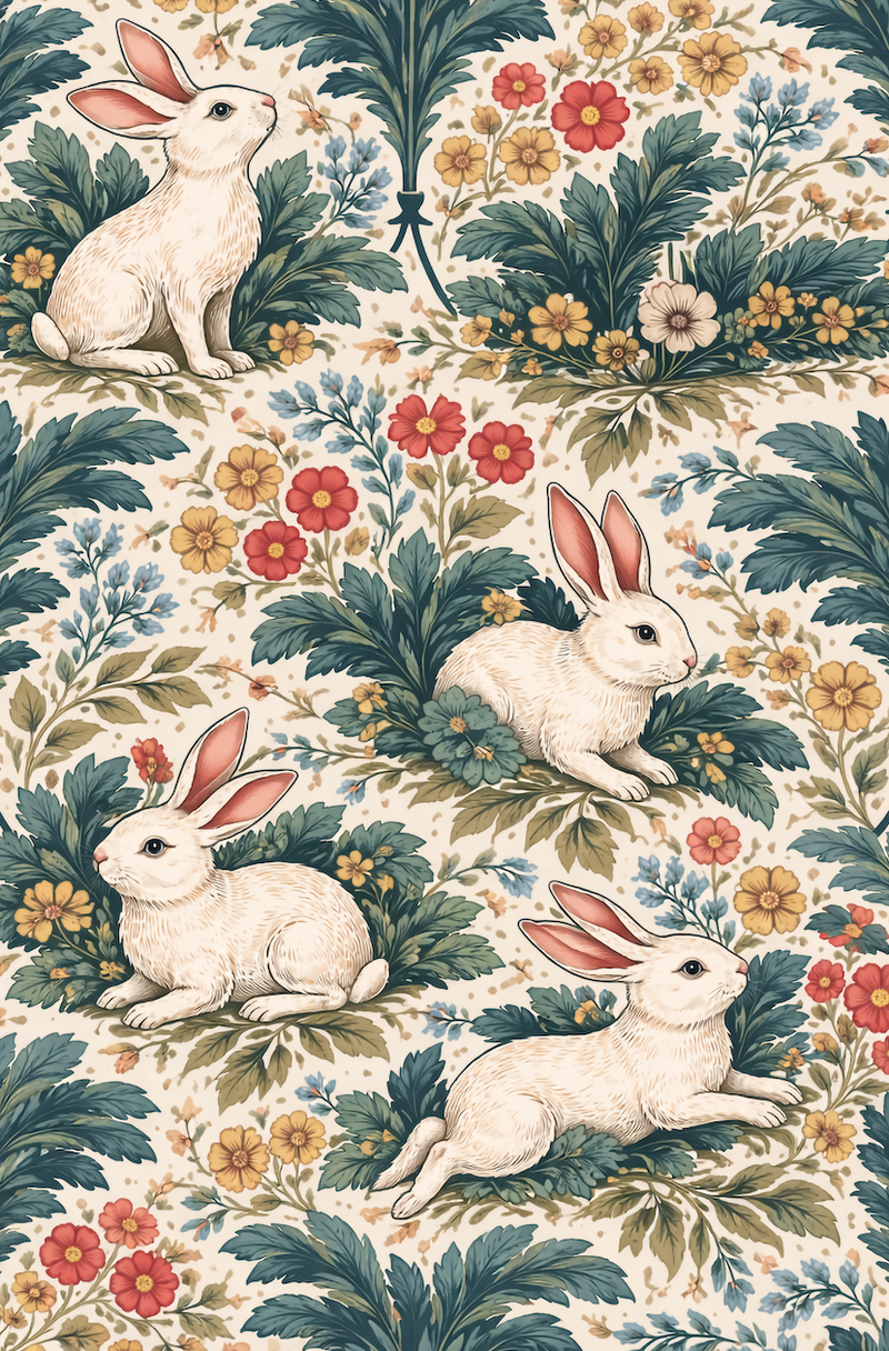 Atlanta Fabrics A Murder Of Bunnies Multi Fabric | Atlanta Fabrics