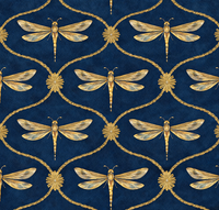 Atlanta Fabrics Water Witch Prussian Fabric | Atlanta Fabrics