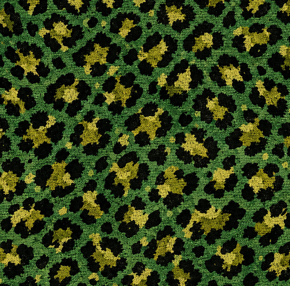 Atlanta Fabrics Steppe Kitten Green Fabric | Atlanta Fabrics