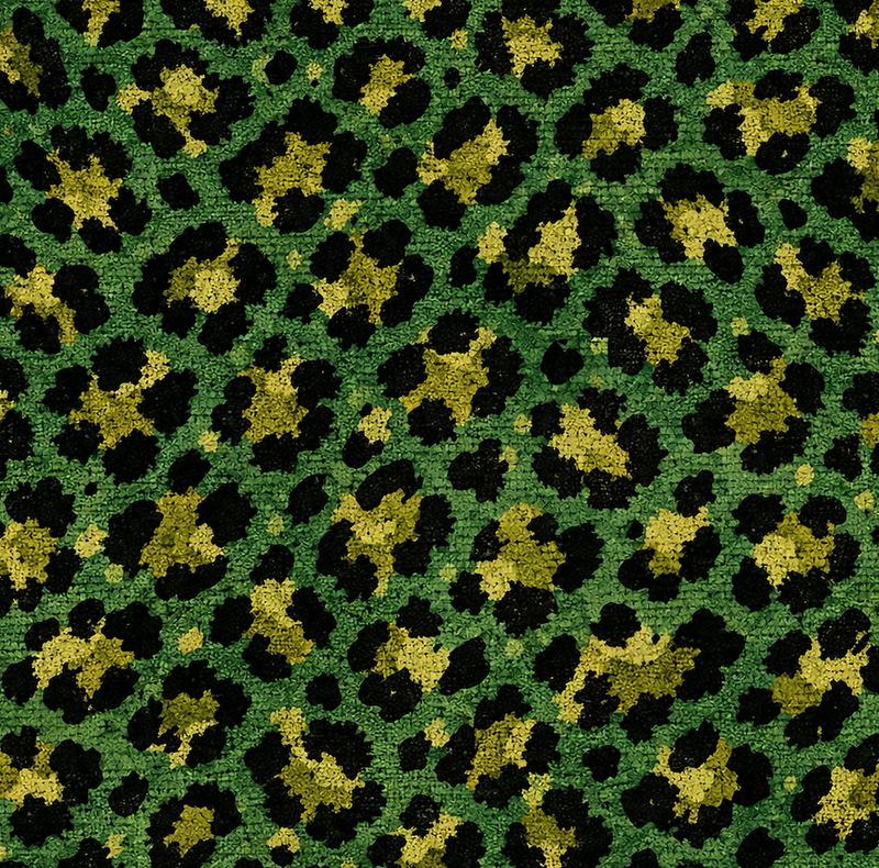 Atlanta Fabrics Steppe Kitten Green Fabric | Atlanta Fabrics