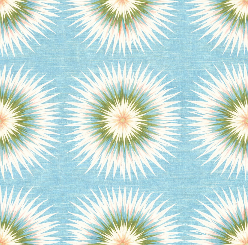 Atlanta Fabrics Starlet II Aqua Fabric | Atlanta Fabrics