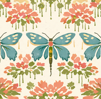 Atlanta Fabrics Sky Dancing II Salmon Fabric | Atlanta Fabrics