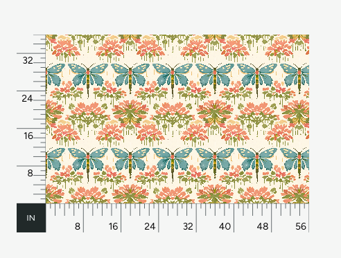 Atlanta Fabrics Sky Dancing II Salmon Fabric | Atlanta Fabrics
