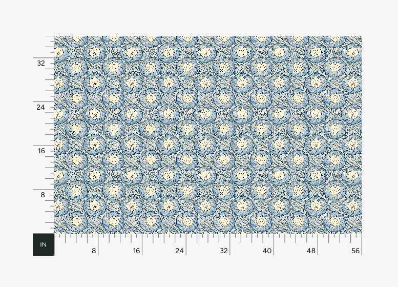 Atlanta Fabrics Nesting Bunnies Blue Fabric | Atlanta Fabrics