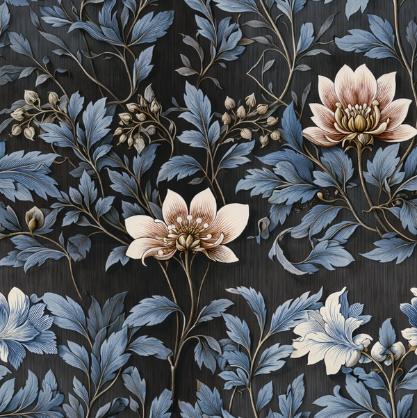 Atlanta Fabrics Frederica Blue Fabric | Atlanta Fabrics