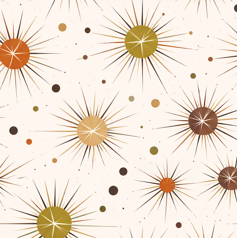 Atlanta Fabrics Solar Drift Retro Harvest Fabric | Atlanta Fabrics