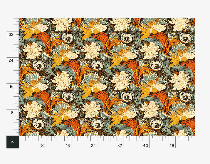Atlanta Fabrics Countless Hours Russet Fabric | Atlanta Fabrics