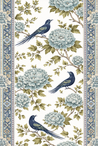 Atlanta Fabrics Morning Song Robins Egg Fabric | Atlanta Fabrics