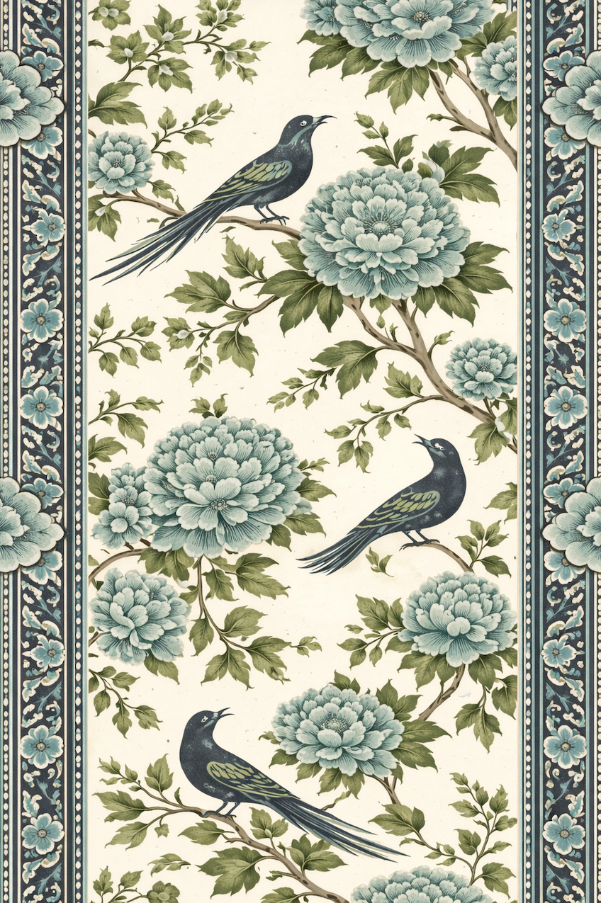 Atlanta Fabrics Morning Song Jade Fabric | Atlanta Fabrics