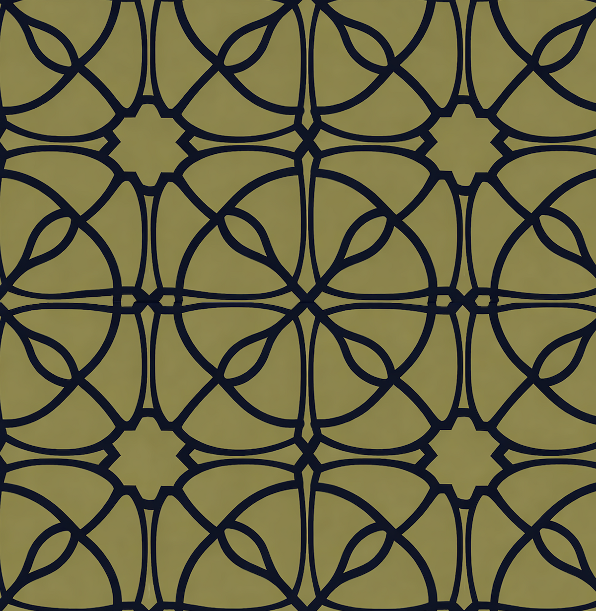 Atlanta Fabrics Bridgework Olive Navy Fabric | Atlanta Fabrics