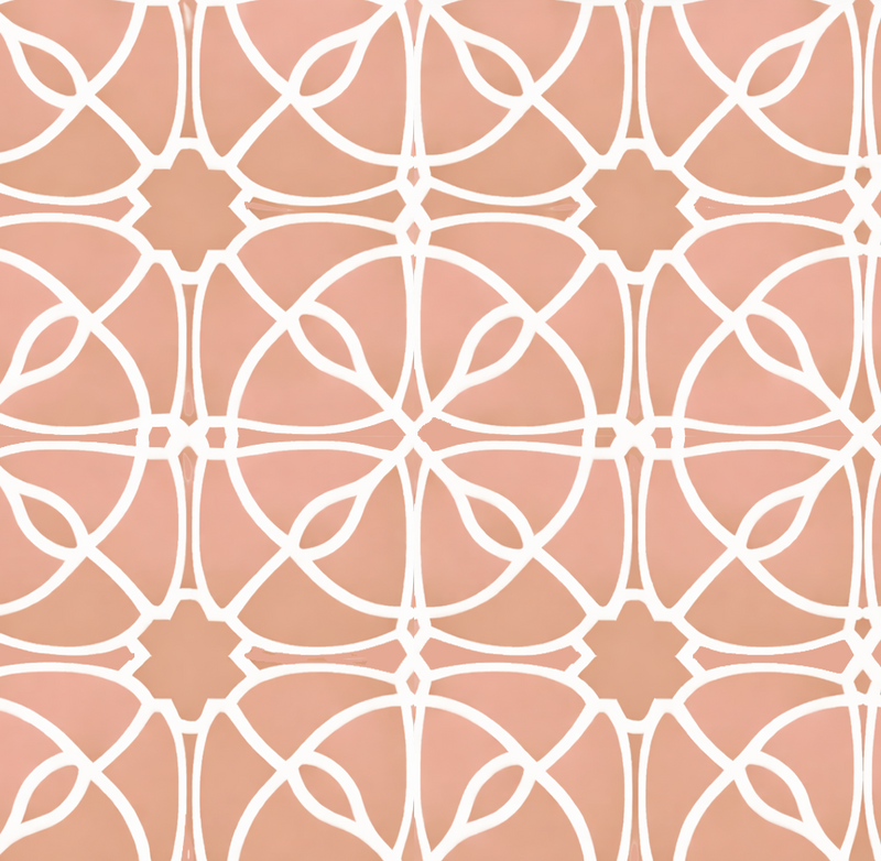 Atlanta Fabrics Bridgework Blush Cream Fabric | Atlanta Fabrics