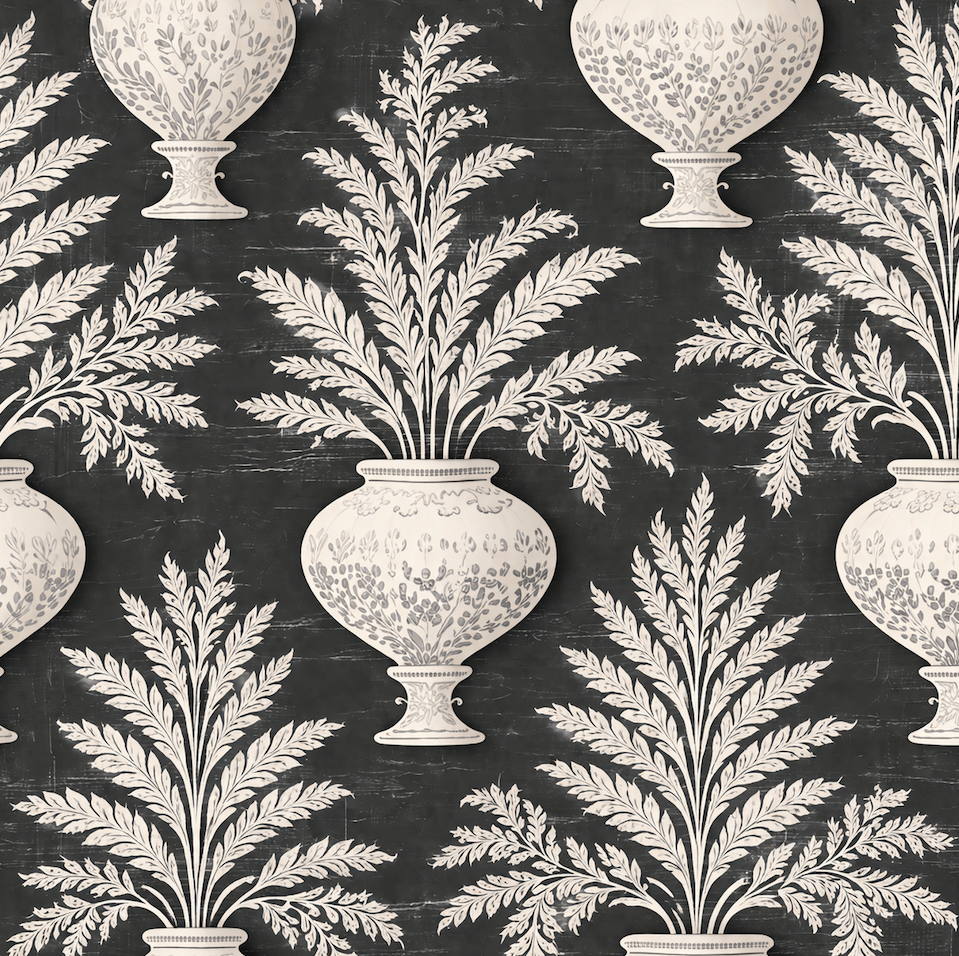 Atlanta Fabrics Mykonos Charcoal Fabric | Atlanta Fabrics